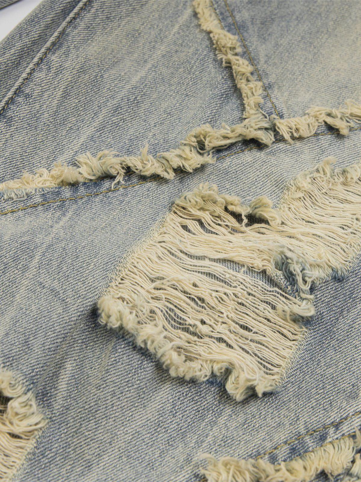 Concert Outfit Distressed Fringe Loose Jeans Concert Outfit Distressed Fringe Loose Jeans