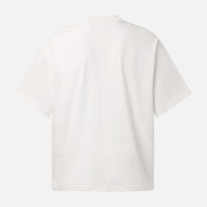 Concert Outfit Distressed Fun Print Crew Neck T-Shirt