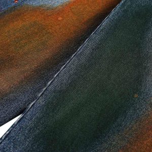 Concert Outfit Distressed Ink Graffiti Straight Jeans