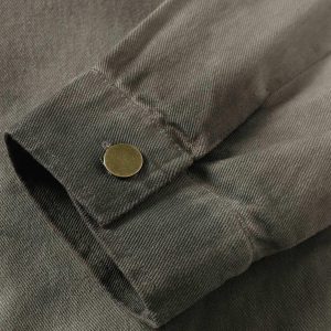 Concert Outfit Distressed Irregular Zip Up Denim Jacket