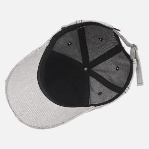 Concert Outfit Distressed Letter Embroidery Baseball Cap