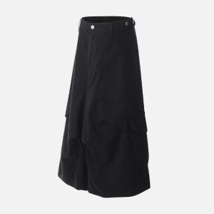 Concert Outfit Distressed Multi-Pocket Cargo Jorts