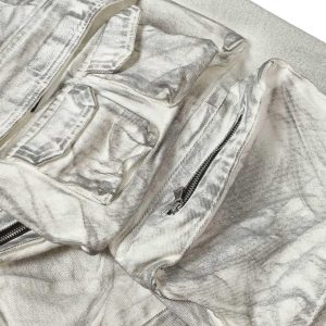 Concert Outfit Distressed Multi-Pocket Cargo Shorts