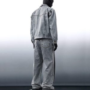 Concert Outfit Distressed Patchwork Jeans