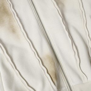 Concert Outfit Distressed Patchwork Velvet Jacket