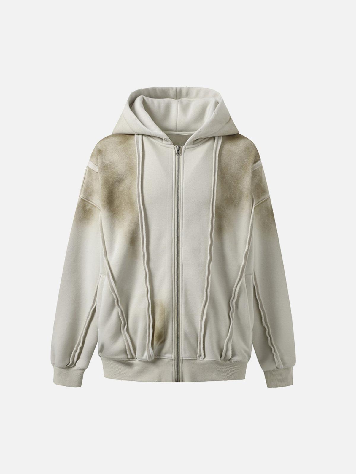 Concert Outfit Distressed Patchwork Velvet Jacket Concert Outfit Distressed Patchwork Velvet Jacket