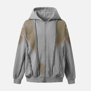 Concert Outfit Distressed Patchwork Velvet Jacket