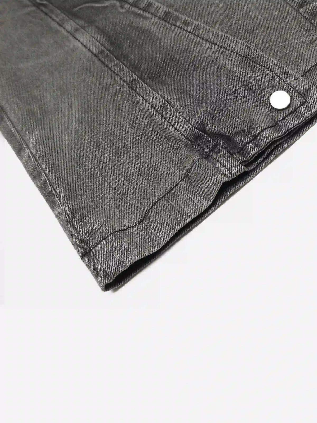 Concert Outfit Distressed Punk Jeans With Metal Belt Concert Outfit Distressed Punk Jeans With Metal Belt