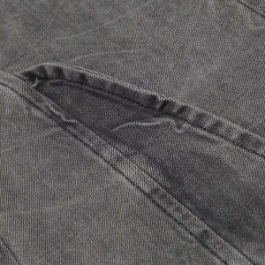 Concert Outfit Distressed Punk Jeans With Metal Belt