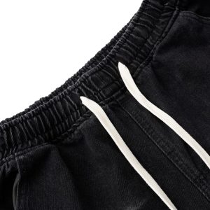 Concert Outfit Distressed Raw Edge Cargo Drawstring Barrel Jeans