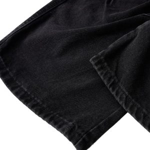 Concert Outfit Distressed Raw Edge Cargo Drawstring Barrel Jeans