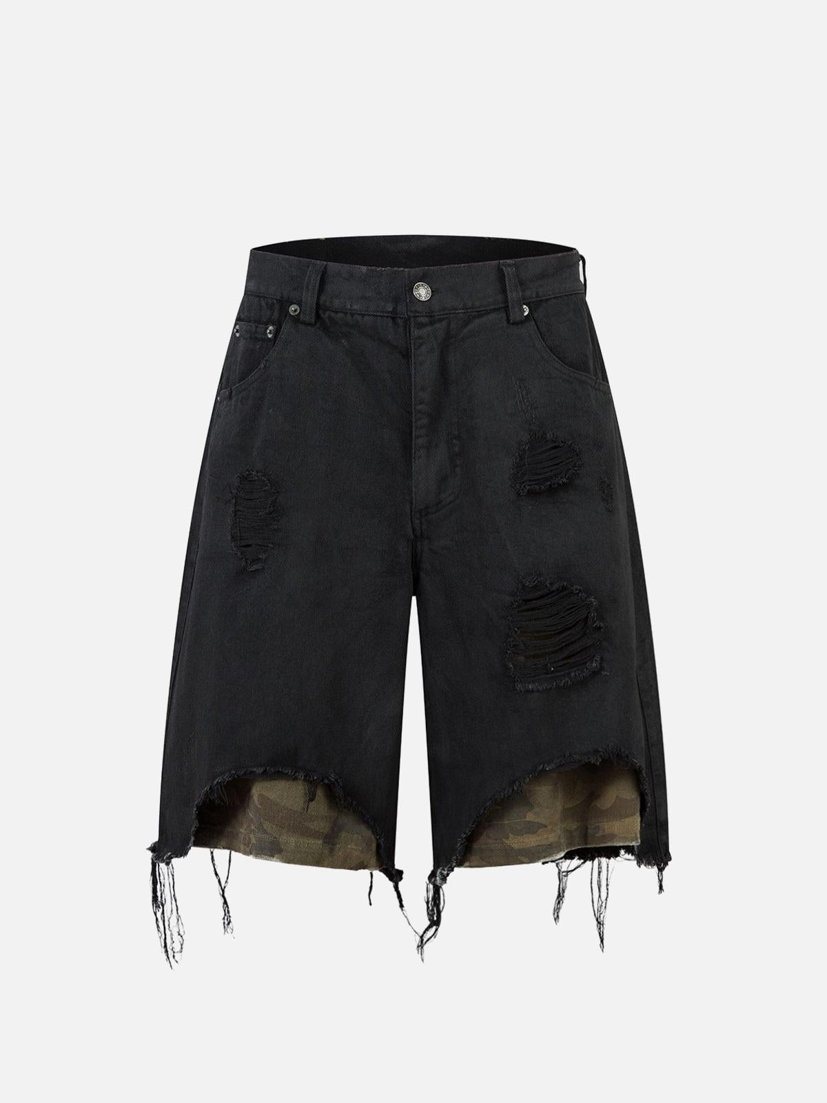 Concert Outfit Distressed Ripped Black Denim Shorts Concert Outfit Distressed Ripped Black Denim Shorts