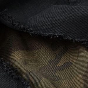 Concert Outfit Distressed Ripped Black Denim Shorts