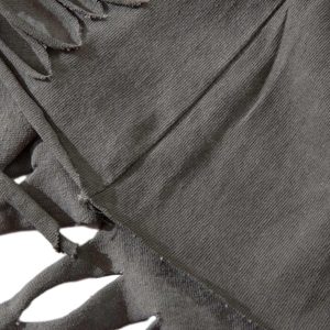 Concert Outfit Distressed Ripped Graphic Cross Print Vest