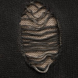 Concert Outfit Distressed Ripped Two-Piece Oversized Pullover Sweater