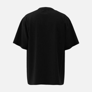 Concert Outfit Distressed Skull Cross Graphic T-Shirt