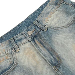 Concert Outfit Distressed Street Hip-Hop Jeans