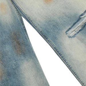 Concert Outfit Distressed Street Hip-Hop Jeans