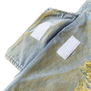 Concert Outfit Distressed Tie-Dye Denim Shorts