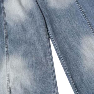 Concert Outfit Distressed Washed Deconstructed Barrel Jeans