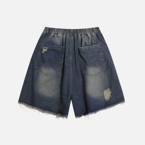 Concert Outfit Distressed Washed Jorts