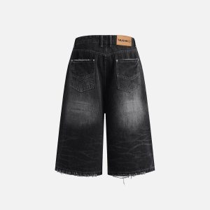 Concert Outfit Distressed Washed Longlie Jorts