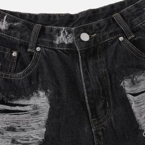 Concert Outfit Distressed Washed Longlie Jorts