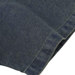 Concert Outfit Distressed Washed Patchwork Gradient Denim T-Shirt