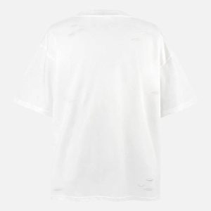 Concert Outfit Distressed Washed Ripped Tee