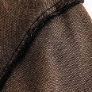 Concert Outfit Distressed Washed Rivet Hooded Denim Sweatshirt