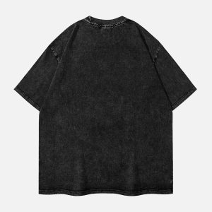 Concert Outfit Doberman Pinscher Print Washed Out T-Shirt