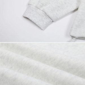 Concert Outfit Drawstring Hem Stand Collar Sweatshirt