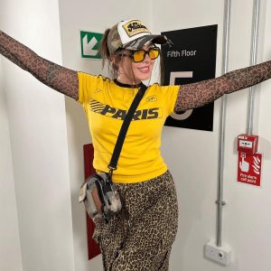 Concert Outfit Drawstring Leopard Print Shorts