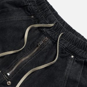 Concert Outfit Drawstring Washed Jorts