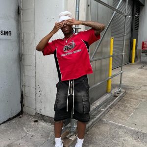 Concert Outfit Drawstring Washed Jorts