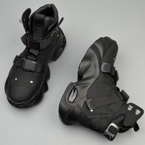 Concert Outfit Dual-Strap Stealth Runner Boots
