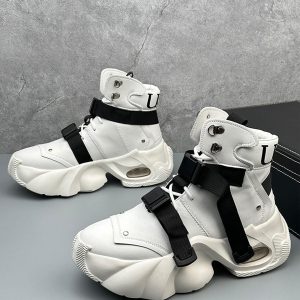 Concert Outfit Dual-Strap Stealth Runner Boots