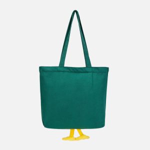 Concert Outfit Duck Flower Canvas Bag