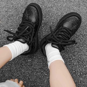 Concert Outfit Embossed Stars Casual Board Shoes
