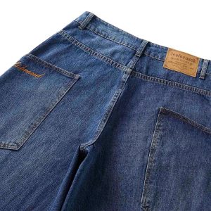 Concert Outfit Embroidered Barrel Leg Jeans