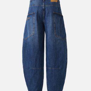 Concert Outfit Embroidered Barrel Leg Jeans
