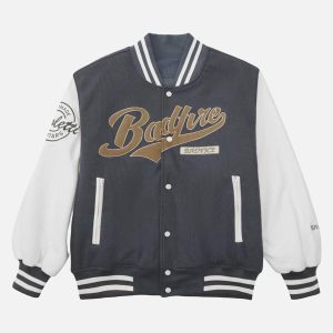 Concert Outfit Embroidered Baseball Bomber Jacket