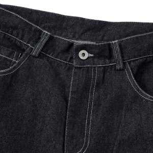 Concert Outfit Embroidered Flame Baggy Jeans