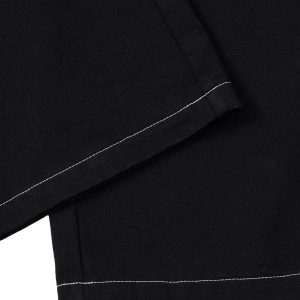 Concert Outfit Embroidered Flame Baggy Jeans