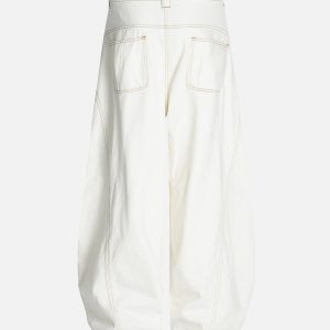 Concert Outfit Embroidered Floral Patches Barrel Jeans