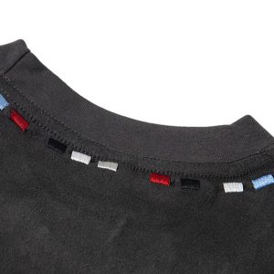 Concert Outfit Embroidered Neckline Oversized T-Shirt