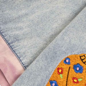 Concert Outfit Embroidered Patch Denim Shirt