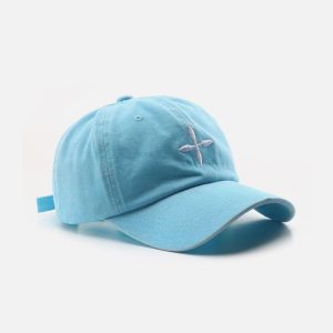 Concert Outfit Embroidery Crucifix Baseball Cap