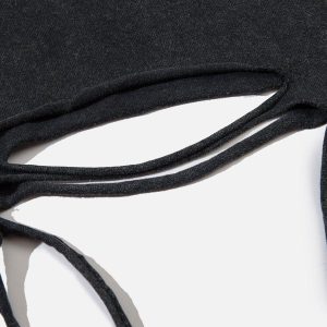 Concert Outfit Embroidery Distressed Star Washed Tee