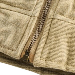 Concert Outfit Embroidery Patchwork Print Stand Collar Quilted Barn Jacket